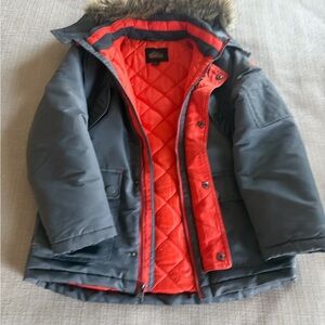 Pacific Trail Gray and Red Kids Jacket